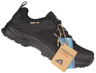 Damskie buty trekkingowe American Club WT-186/24 czarne buty sportowe