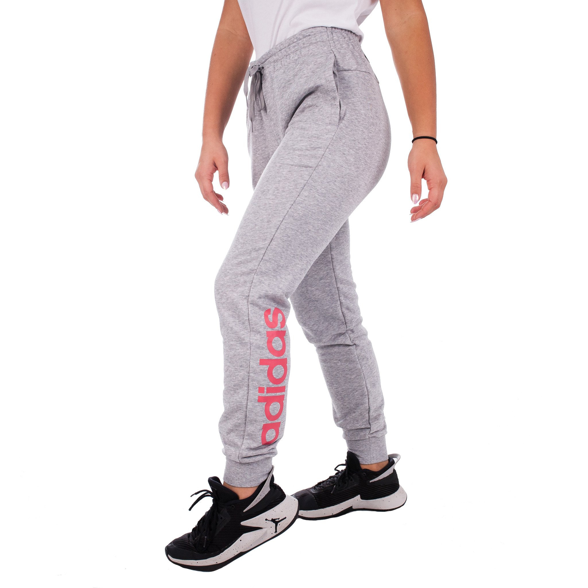 Spodnie damskie adidas W E Lin Pant szare EI0658 Rozmiar M