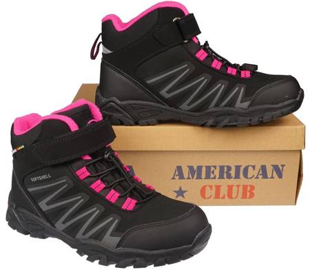 Buty zimowe dziecięce American Club WT-107BLFU