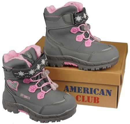 Dziecięce zimowe buty American Club HL-38GYPI