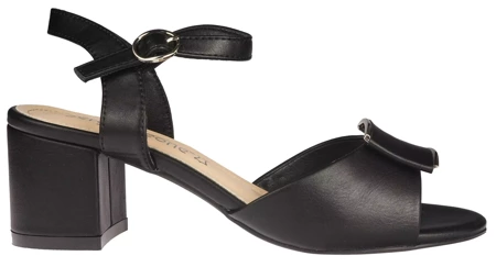Eleganckie sandały damskie Sergio Leone DSK806CZPU czarne