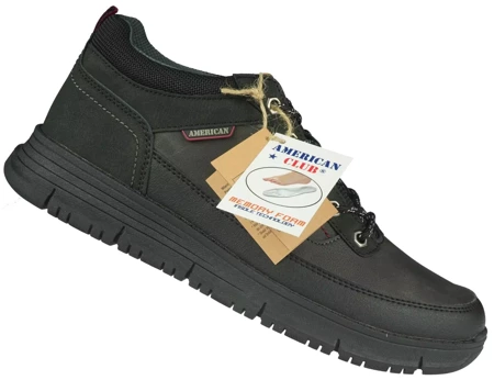 Zimowe buty męskie American Club MRH141/24BL czarne