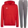 Dres dziecięcy Adidas Entrada 22 komplet czerwony + szary